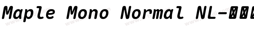 Maple Mono Normal NL字体转换 Maple Mono Normal NL字体转换